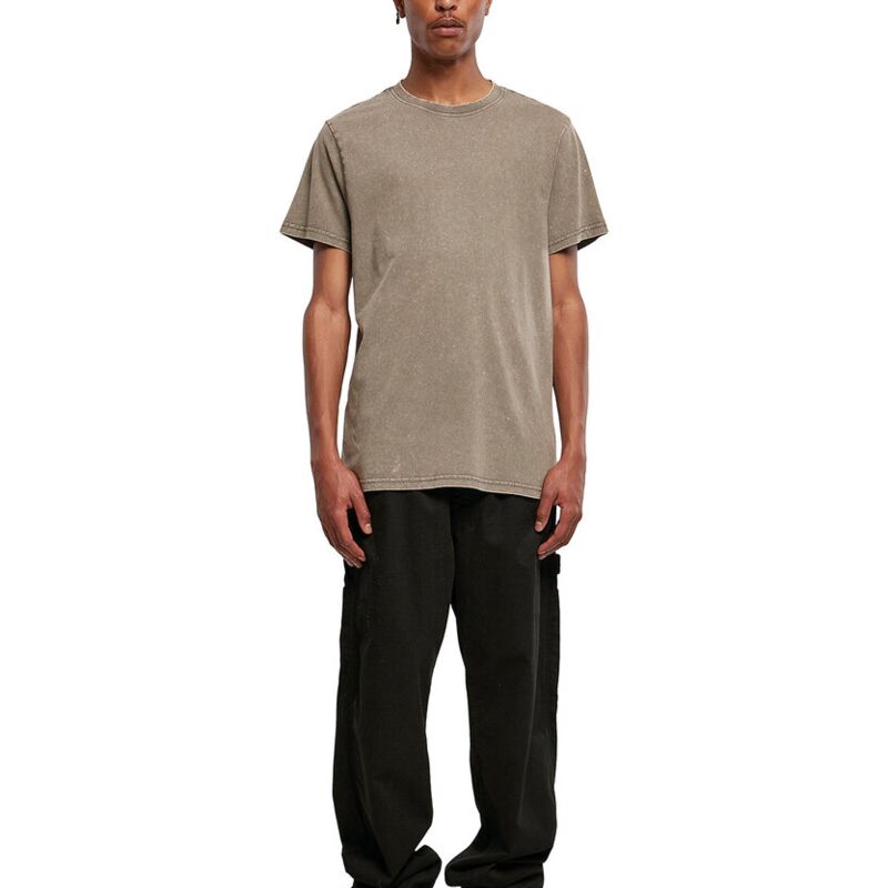 Acid washed round neck tee Thumbnail