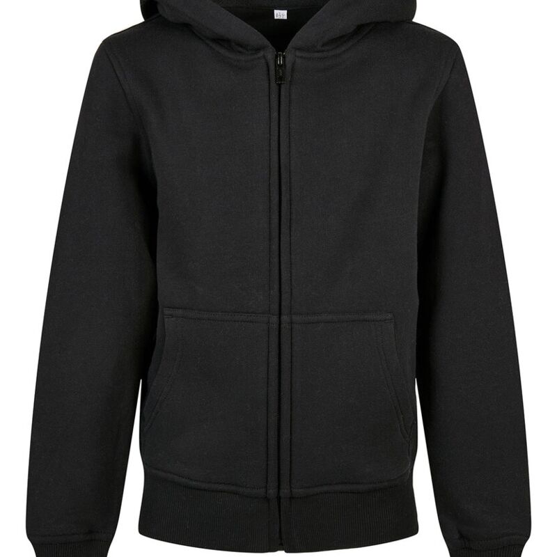 Organic kids basic zip hoodie Thumbnail