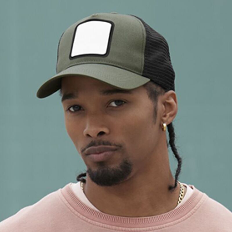 Beechfield Appliqué Patch 5 Panel Trucker Cap Thumbnail