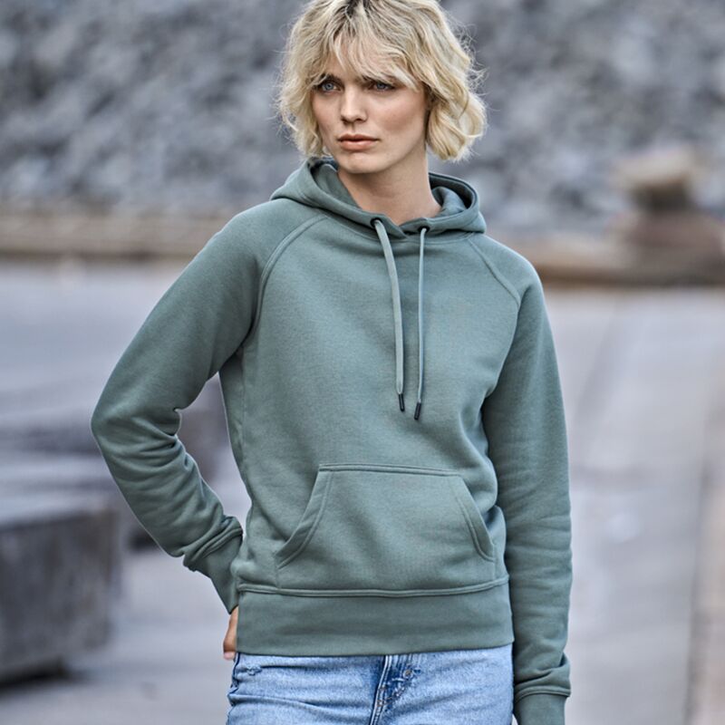 Tee Jays Ladies Raglan Hooded Sweatshirt Thumbnail