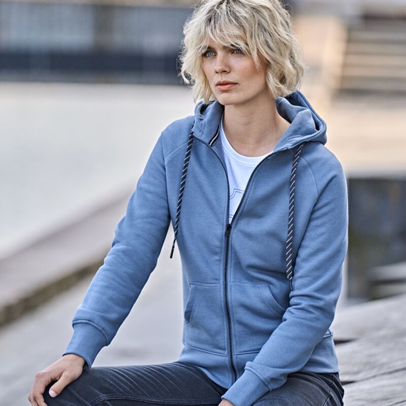 Tee Jays Ladies Fashion Zip Hooded Sweatshirt Thumbnail