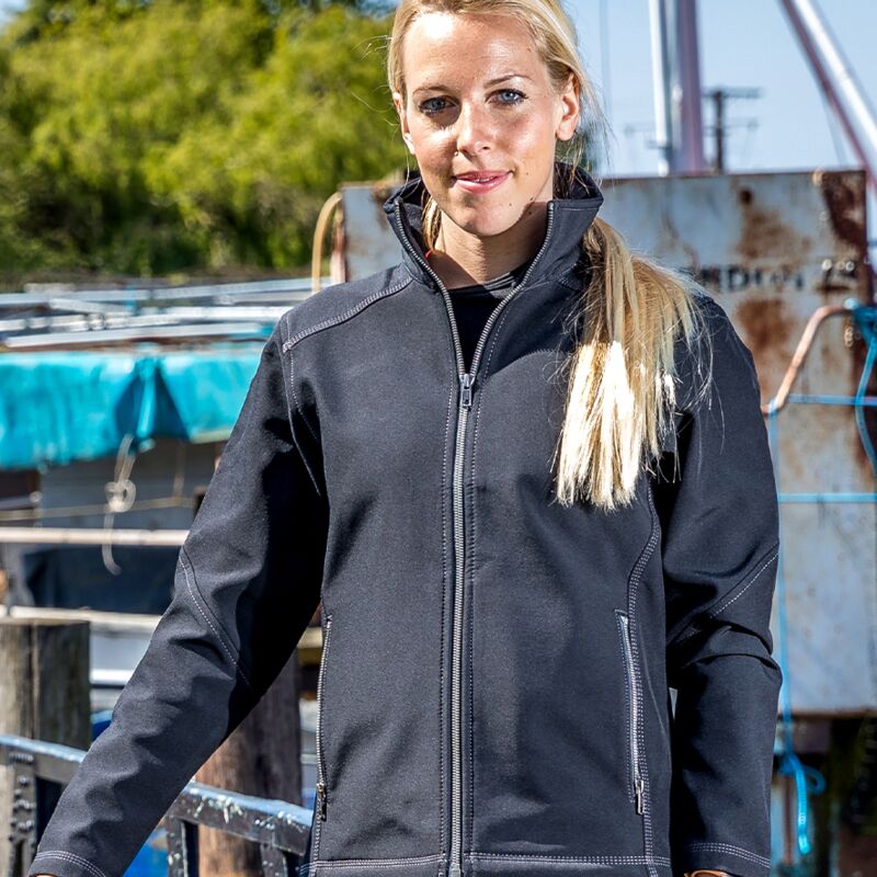 Result Work-Guard Ladies Treble Stitch Soft Shell Jacket Thumbnail