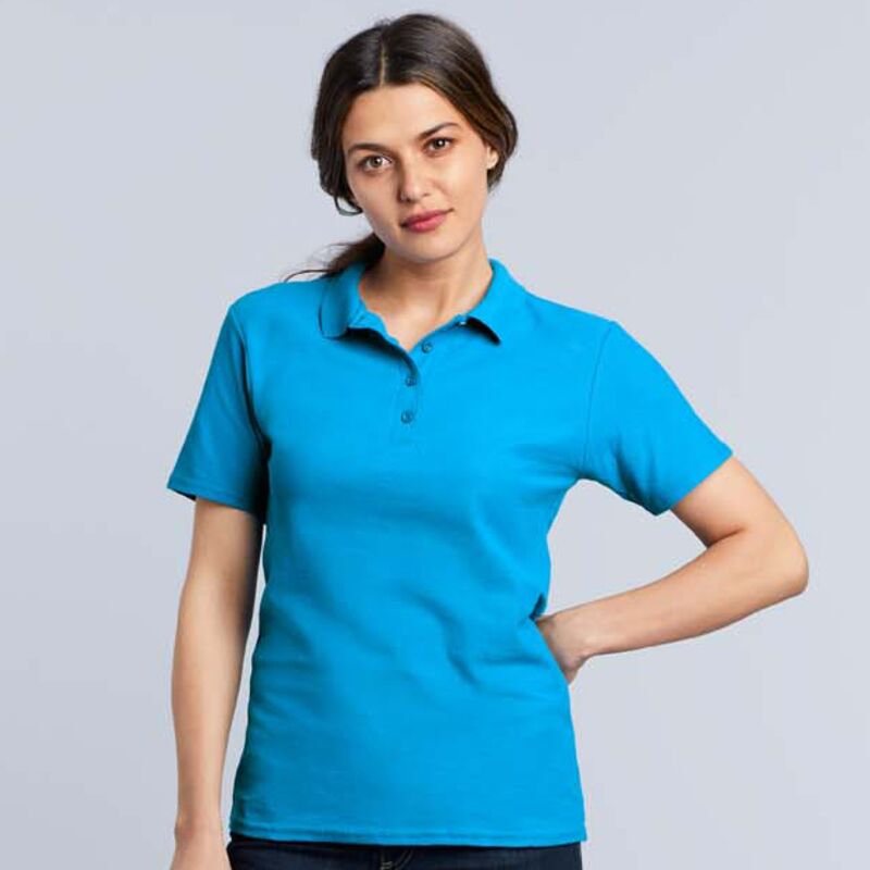 Gildan Ladies SoftStyle® Double Piqué Polo Shirt Thumbnail