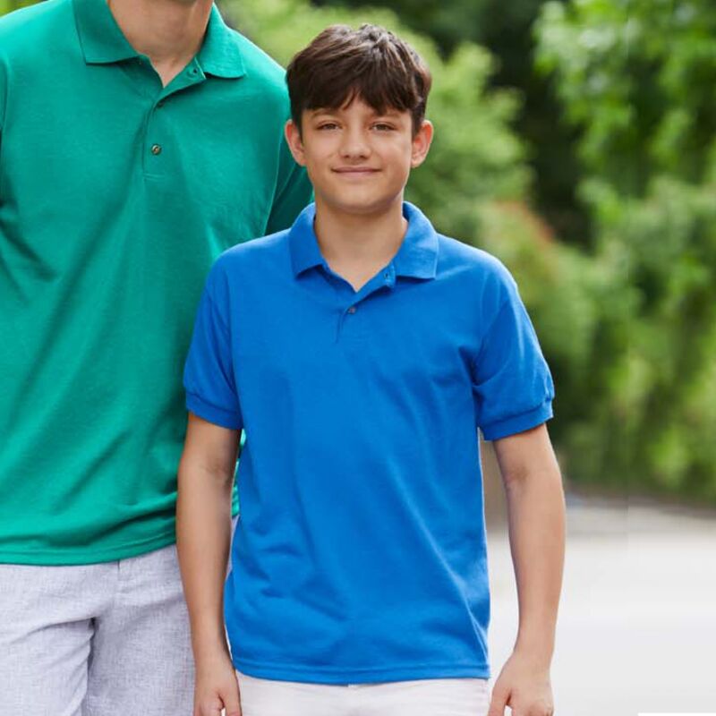 Gildan Kids DryBlend® Jersey Polo Shirt Thumbnail