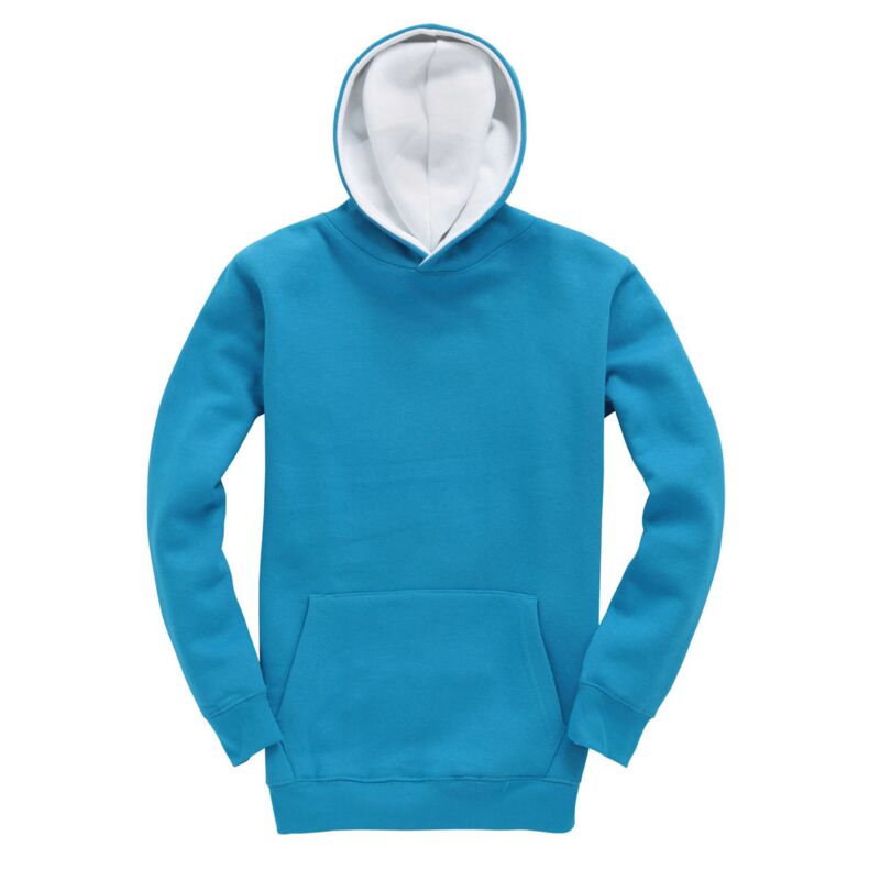 Cotton Ridge Premium Kids Contrast Hoodie Thumbnail