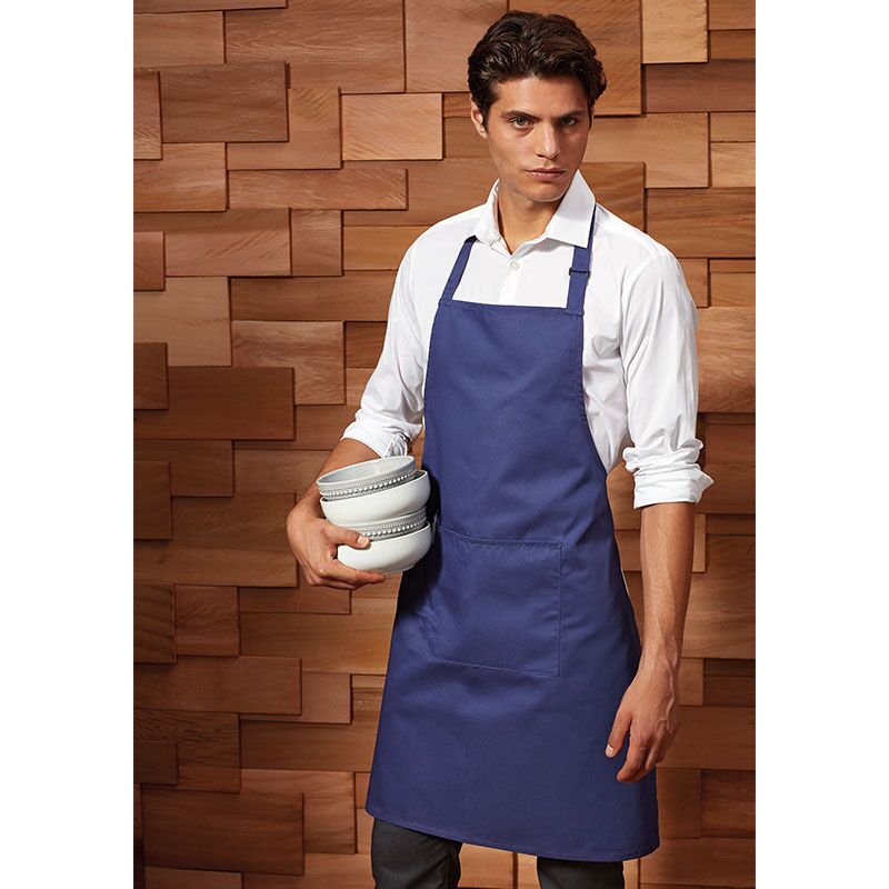 Premier 'Colours' Bib Apron with Pocket Thumbnail