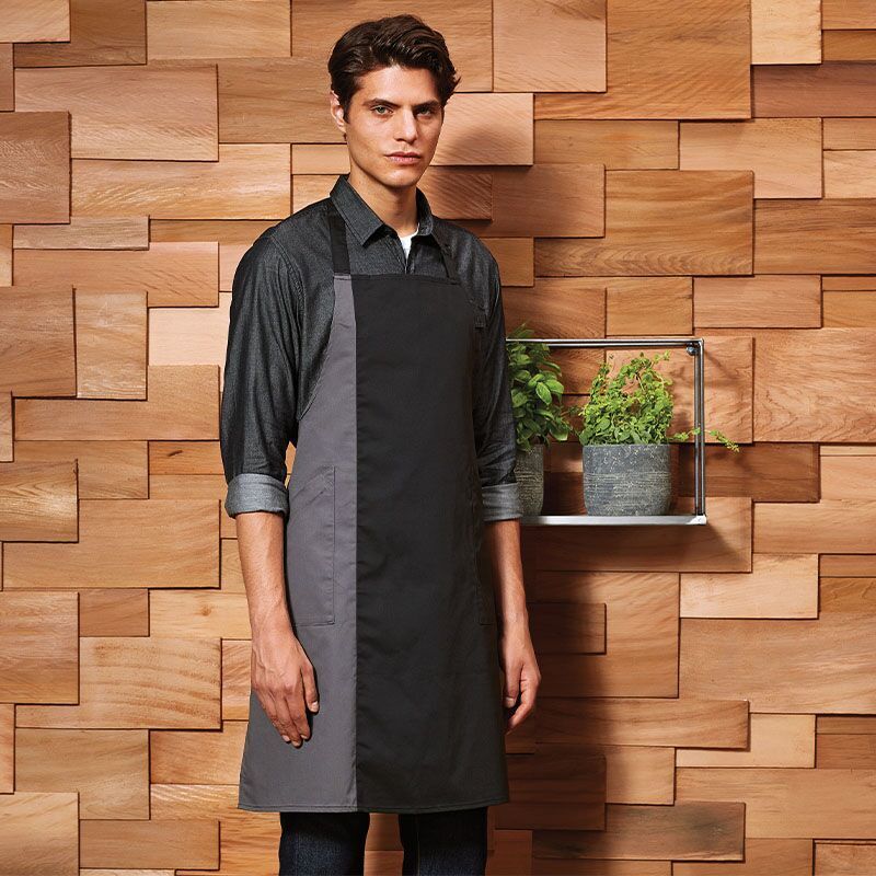 Premier Contrast Bib Apron Thumbnail